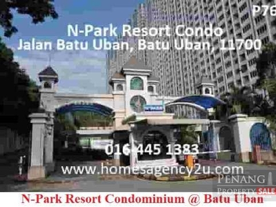 Ref:58, N-Park Condo at Batu Uban near USM, Factory, Air-port