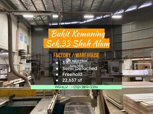 Bukit Kemuning Industrial Park Seksyen 33 Shah Alam Factory / Warehouse for sale