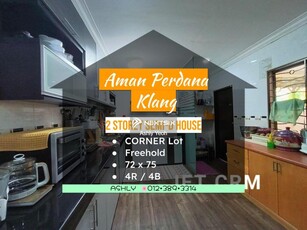 Corner Lot Aman Perdana Klang nr Setia Alam Bandar Bukit Raja Semi D House for sale Semi Detached Semid