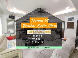 Double Storey Setia Damai 14 Setia Alam 2 Storey Semi D House for sale # 2 Storey Semi Detached Semid Shah Alam