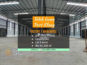 Telok Gong Port Klang Factory / Warehouse for sale