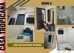 Private Single Room with Bathroom at Casa Tropicana Condo