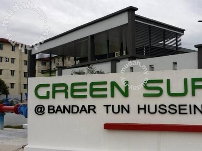 (100% Loan)Green Suria Apartment,Bandar Tun Hussein Onn, Below market