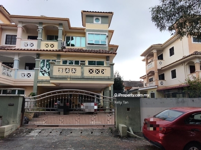 Below Value Fully furnished Taman Syabas Three Storey semi d for Sale