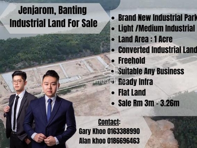 Jenjarom brand new light and medium industrial park , freehold 1-20ace