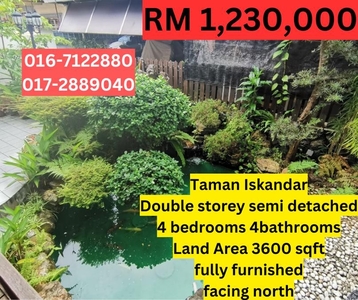 Johor Bahru Town Taman Iskandar 2 Storey Semi D House For Sale Taman Pelangi Taman Sentosa