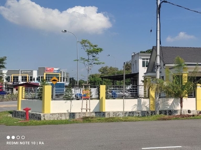 Newly completed corner lot single storey terrace house in Taman Tangga Batu Perdana, Melaka Tengah