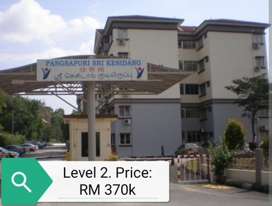 Sri Kesidang Apartment + Level 2 + Unique + Rare + Puchong Jaya + Affordable Pricing