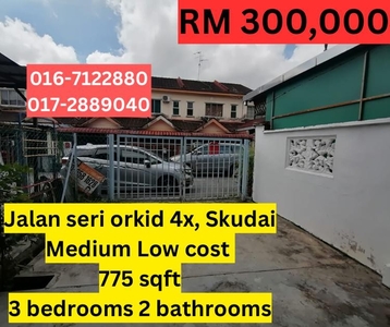 Taman Seri Orkid 2 Storey Low Cost House For Sale Nusa Bestari Selesa Jaya