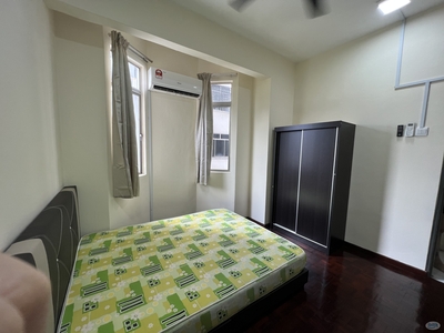 Fully Furnished Newly Renovated Middle Bedroom at Bukit OUG Condo, Awan Besar LRT Station Bukit Jalil