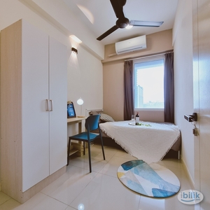 Single Room with view RM 700, Air-Cond Room Fully Furnished at Tiara Mutiara, Old Klang Road