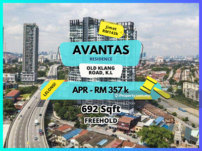 Bank Auction Save Rm143k Avantas Residence @ Old Klang Road Mid Valley