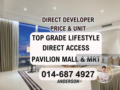 Direct connect with Pavilion mall & MRT, 4 signatures Towers views