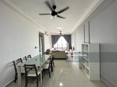 Fully furnished renovation d'aman residence puchong taman mas 1076sf