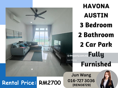 Havona Austin, Fully Furnished, Facing Mcdonald, 3 Bedroom, 2 Car Park