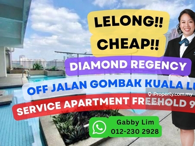 Lelong Super Cheap Service Residence @ Diamond Regency Jalan Gombak KL