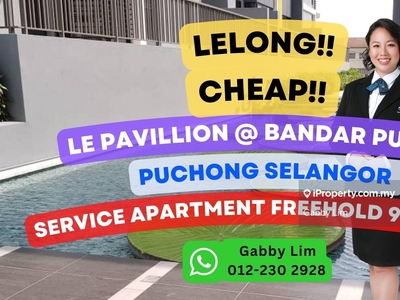 Lelong Super Cheap Service Residence @ Le Pavilion Puchong Selangor