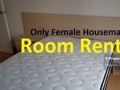 Only for female bedroom renting walking distance to lrt kl city