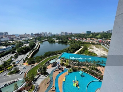 Swimming pool & Lake view 3 room 1 maid room unit for rent.