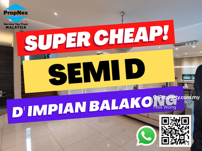 Very Cheap, Semi D For Sale, D' Impian Tropika, Balakong, Serdang