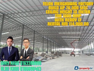 Factory for rent in Telok Panglima Garang
