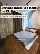 Private Room with private bathroom for rent in KL City centre