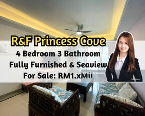 R&F Princess Cove @ JB Town, Fully Furnished, Seaview, 4 Bedroom