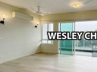 Unit with balcony facing green hill breezy all time.