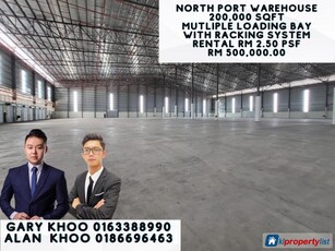 Warehouse/Store for rent in Port Klang