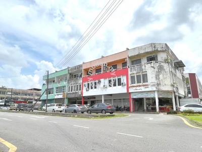 3 Storey Corner Shop at Rubber Road, Satok Kuching