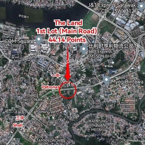 44.14 Points Land (1st Lot) at Jalan Tun Razak, Pending Kuching