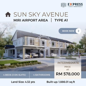 Brand New Double Storey Terrace Inter at Sun Sky Avenue, Airport