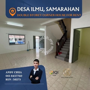 Double Storey Corner House For Rent at Desa Ilmu, Samarahan