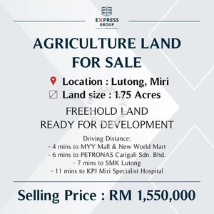 Freehold Agriculture Land at Lutong, Miri