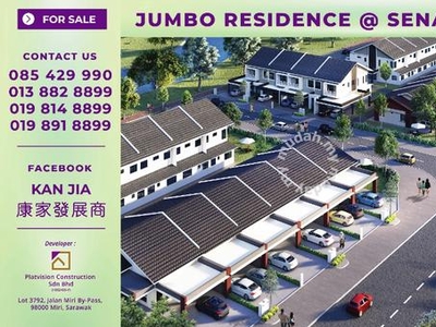 JUMBO RESIDENCE - Single-Storey Terrace Houses (Corner) Senadin Miri