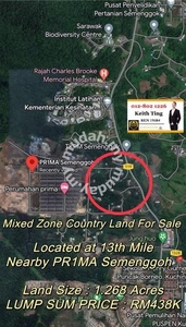 Semenggoh Batu 13 [Padawan] Mixed Zone Country Land For Sale