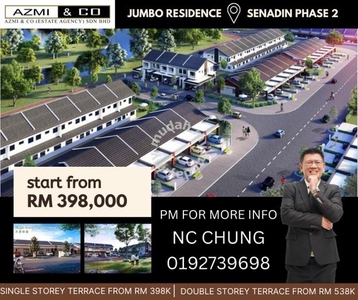 New Double Storey Terrace House Jumbo Residence, Senadin Phase 2