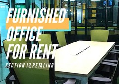 NICELY FURNISHED OFFICE FOR RENT IN SECTION 13 PETALING JAYA