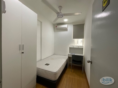 5min walk to NU KL Sentral ️[ KL Sentral Mansion Sentral ] Fully Furnished Single Bedroom with Fan & A/C For Rent