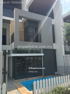 Brand new 3-storey house with a private pool & a lift