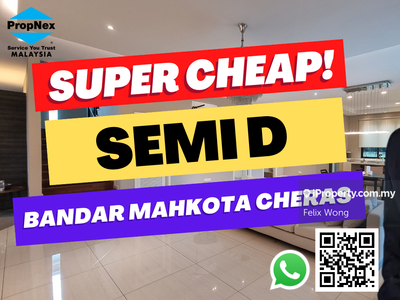 Very Cheap, 2 Storey Semi D For Sale, Bandar Mahkota Cheras