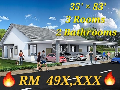 Brand New Single Storey Semi-D House For SALE, Jalan Kebun Location