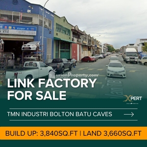 Detached Factory For Sale at Kawasan industrial Batu Caves