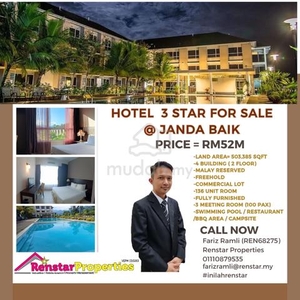 Fully Furnished Hotel 3⭐ For Sale