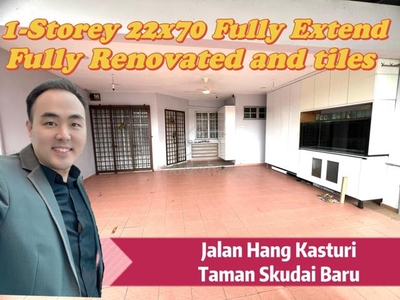 Fully Renovated Jalan Hang Kasturi Taman Skudai Baru Selesa Jaya