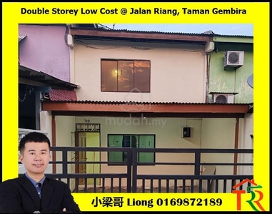 Jalan Riang Taman Gembira Double Storey Low Cost