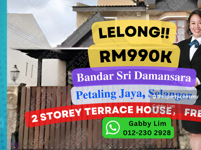 Lelong Super Cheap 2 Storey Terrace House Freehold Selangor