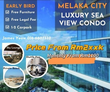 Luxury Sea View Condominium @ Kota Syahbandar Melaka City