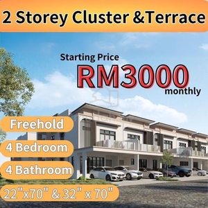 Near Second link Tuas Double Storey Cluster House Taman Pulai Skudai