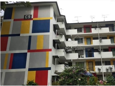 renovated tingkat 3 flat seksyen 2, 1km dari LRT wangsa maju